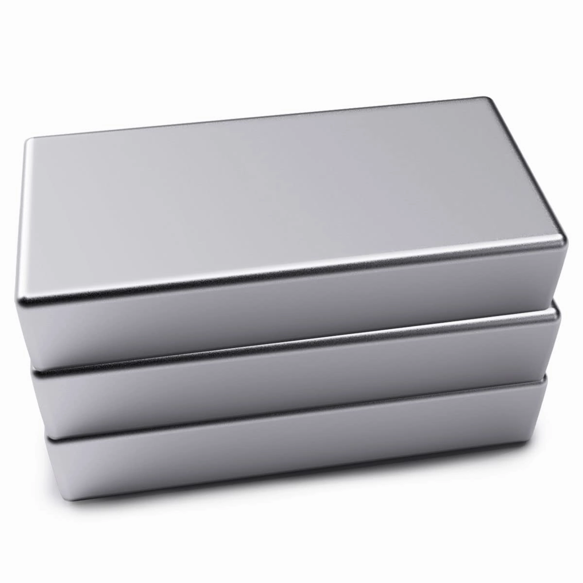 3 PCS Powerful N52 Neodymium Bar Magnets, Rare Earth Rectangular Magnets, 1.97 x 1 x 0.4 Inch