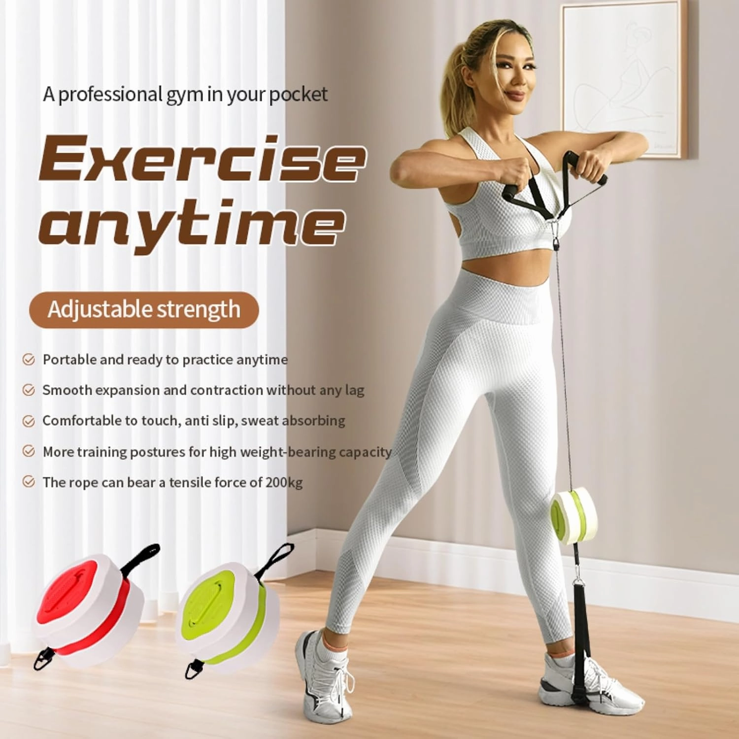 3 Speed Adjustable Resistance Fitness Pump, Dumbbell Rowing Machine, Home Comprehensive Training Equipment, Tension Pump, Arm Strength Device Duitable for Home Fitness
