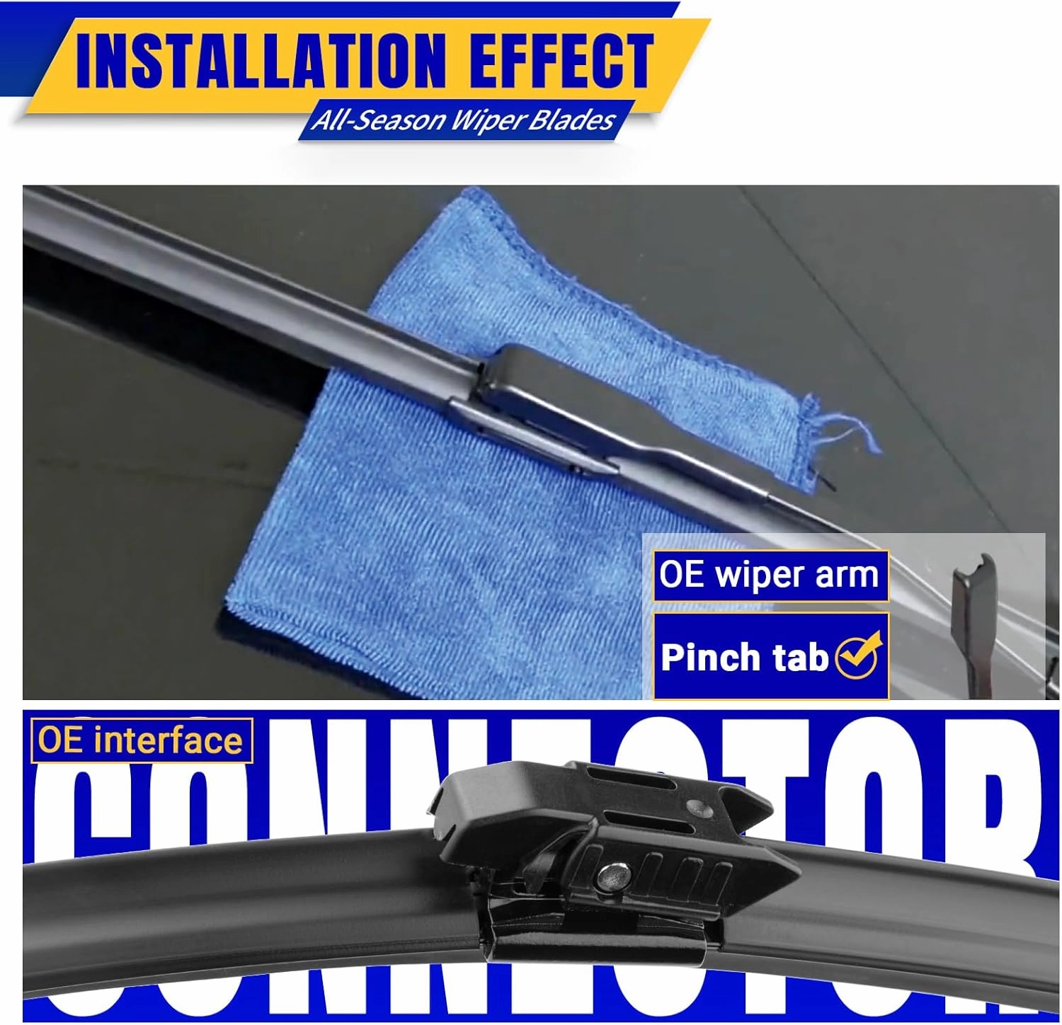 3 wipers Replacement for 2017-2022 Mini Cooper Countryman, Windshield Wiper Blades Original Equipment Replacement - 23"/21"/10" (Set of 3)
