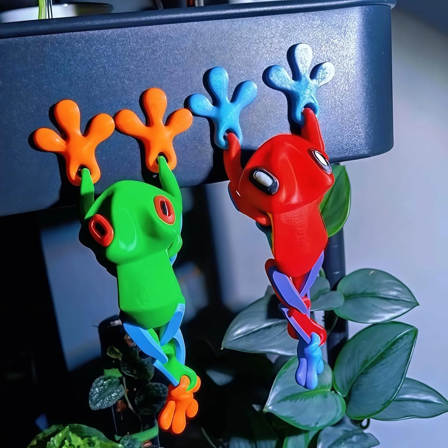 3D Printed 7.92-inch Magnet Frog Toy, Articulated 3D Printed Animals Toys, Can be Used for Refrigerator/Car Decoration. (Pink)