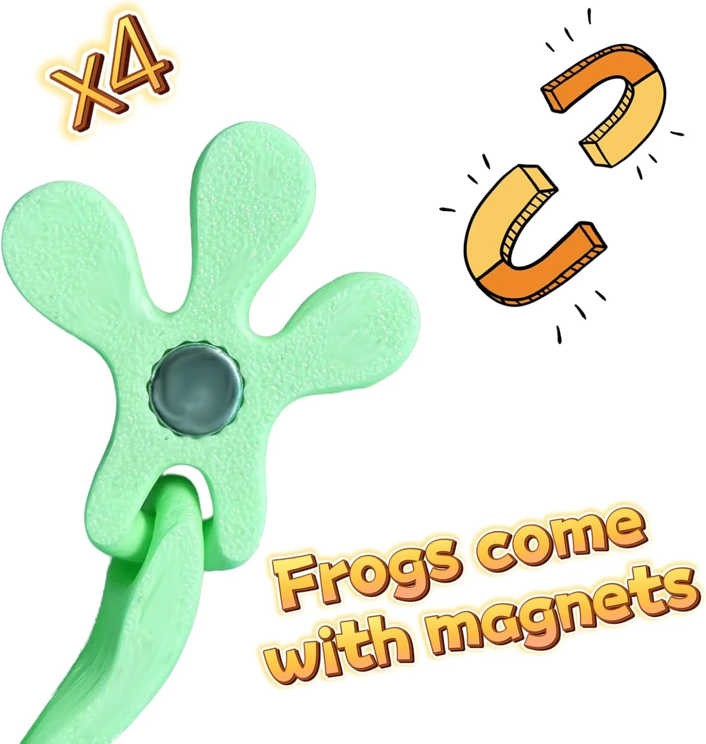 3D Printed 7.92-inch Magnet Frog Toy, Articulated 3D Printed Animals Toys, Can be Used for Refrigerator/Car Decoration. (Pink)