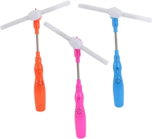 3pcs Colorful Shining Music Stick for Electric Rotary Music Lightweight Random Red Fun Childhood Activity Random Color