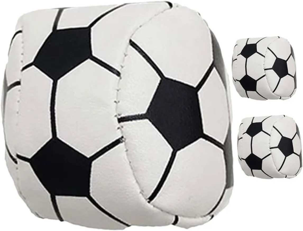 3pcs Football Style Sandbag Toss Game for Durable PU for Backyard Fun Carnival Activities and Family Sports