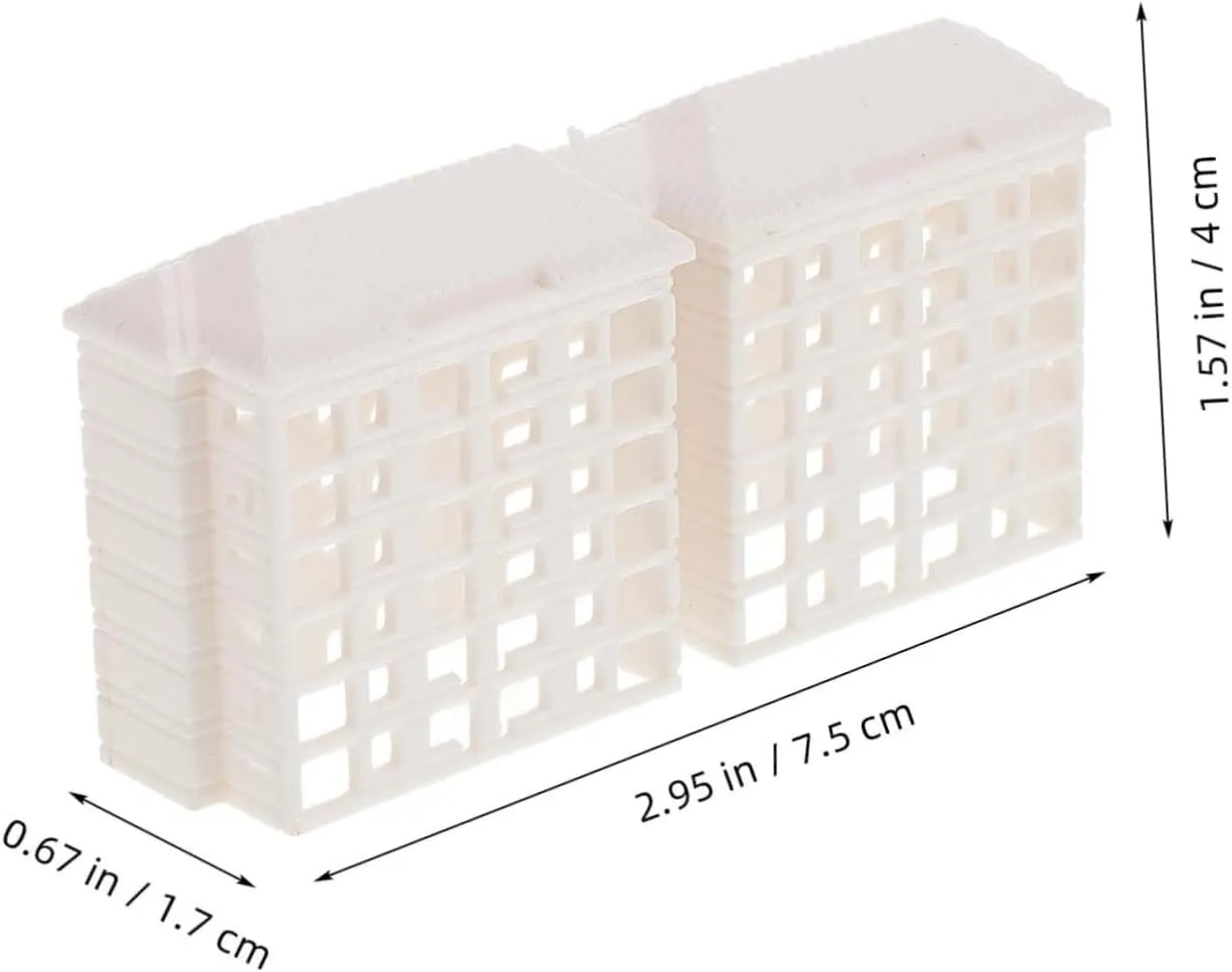 3pcs Miniature Building Model Realistic House Decoration for Table and Landscape for Projects for Mini Gardens and Crafting