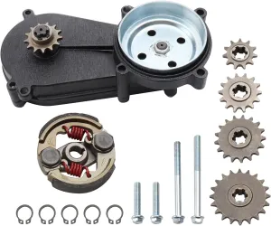 47cc 49cc ATV Transmission Gear Box Clutch Kit Fit for 2 Stroke Pocket Mini Bike Motorcycle ATV T8F 11T 13T 14T 17T 20T Teeth