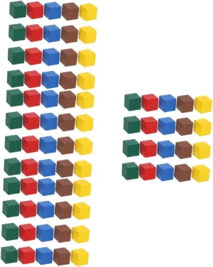 4sets Wooden Chess Pieces Set Replacement Game Pieces for Board Games Mini Chess Set 50pcs*4