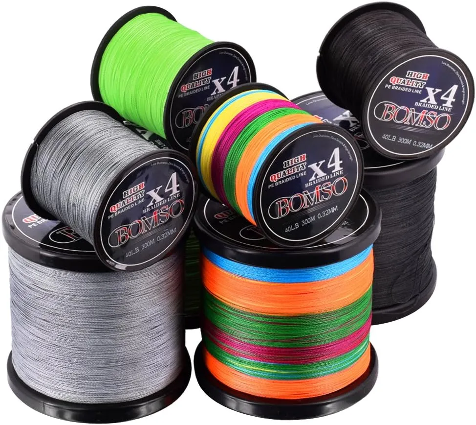 500m 547yds 10lbs-60lbs PE Ultra High Molecular Weight Polyethylene(HHMWPE) Dyneema Braided Fishing Line 4 Strands