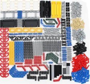 591PCS Technic Parts and Pieces Bulk Compatible With Major Brand Bricks, Beams and Pins Connectors Set, Replacement Parts - Connectors, Axles, Liftarm, Pins