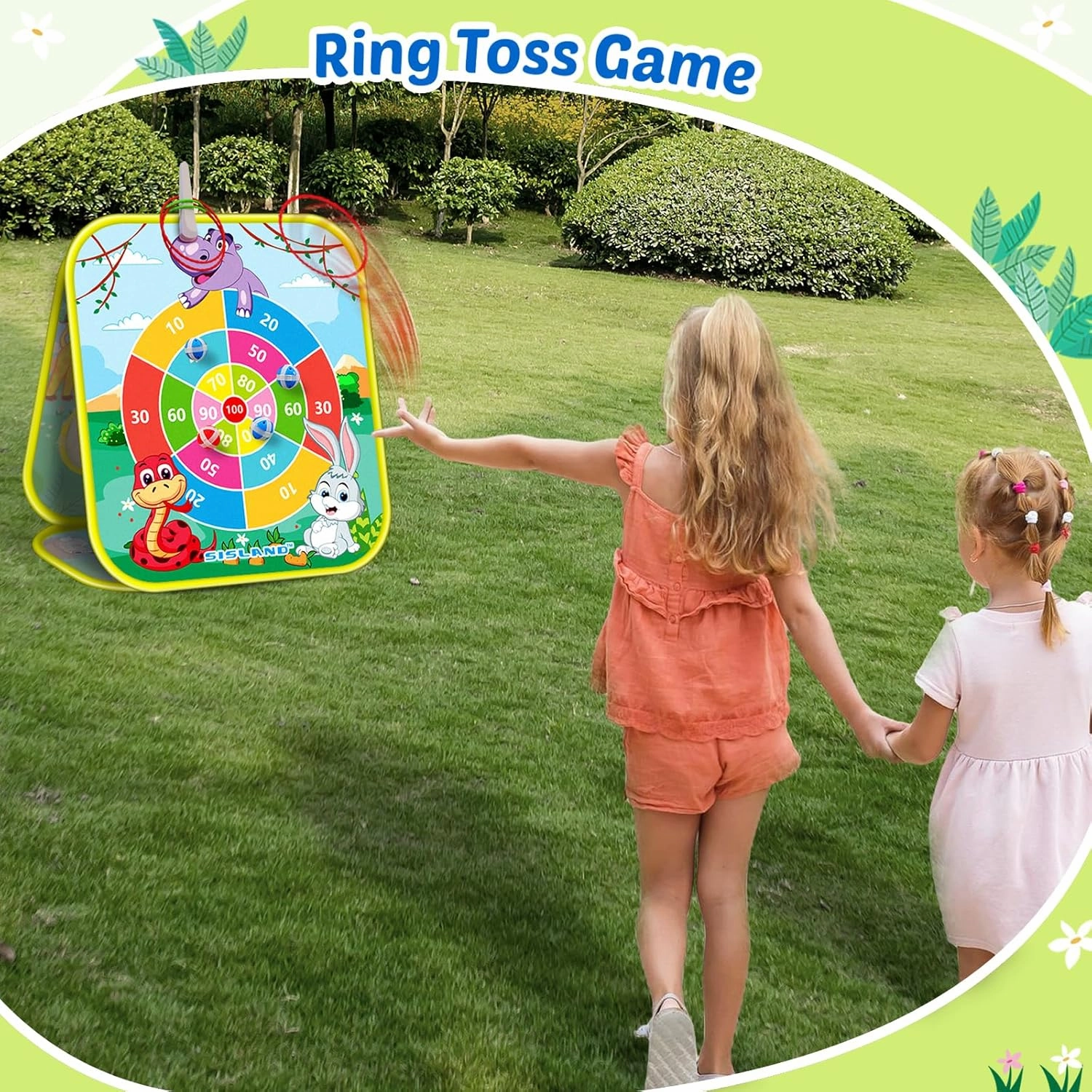 5-in-1 Bean Bag Toss Game for Kids, Animal Corn Hole Outdoor Toy for Toddler, Outside Yard Party Lawn Backyard Games Birthday Gift for Boy Girl Age 3 4 5 6 7 8