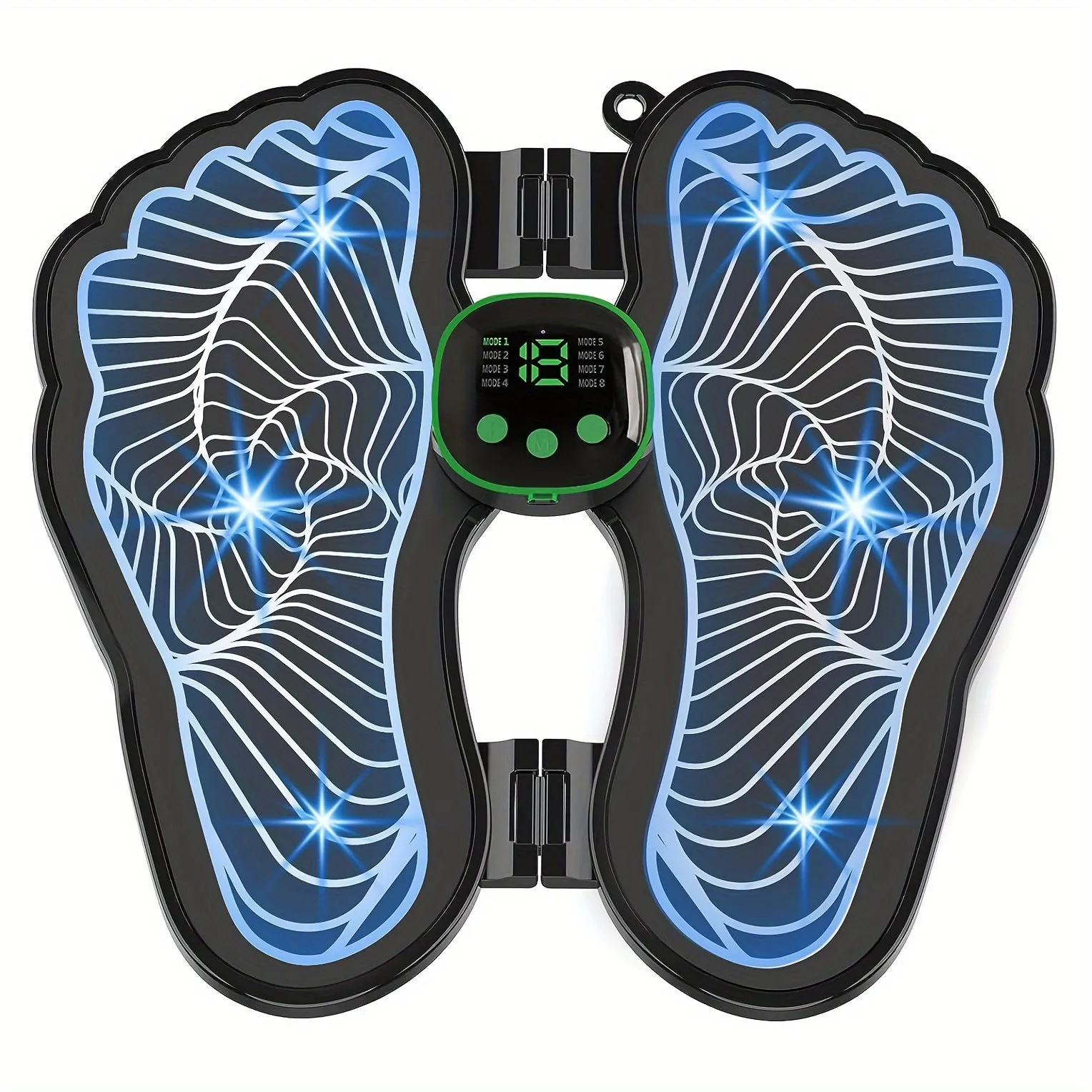 6-Mode Rechargeable Foot Massager Mat with 19 Levels - Relieves Plantar Pain, Improves Circulation, and Relaxation