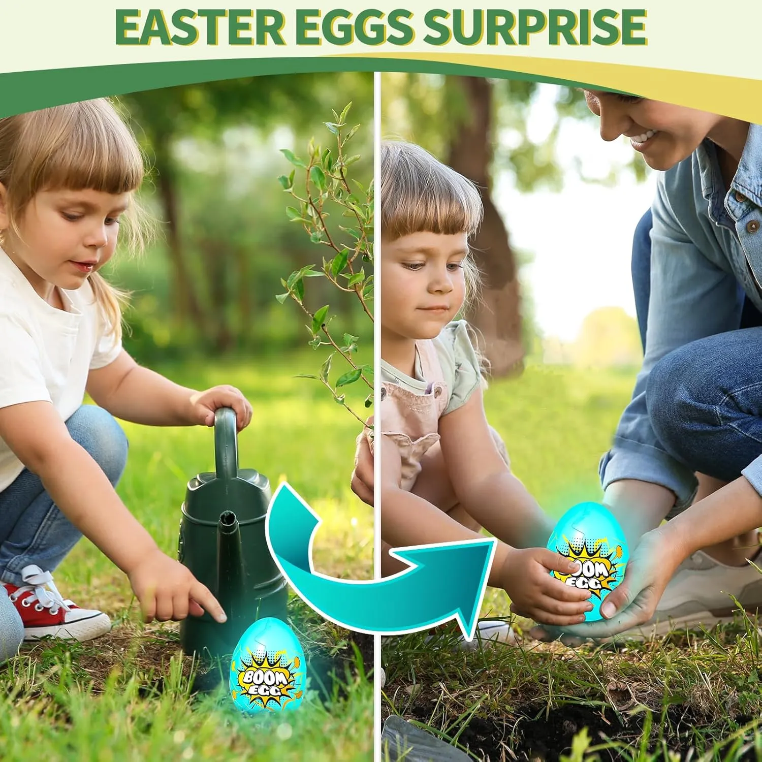 6 Pack Luminous Easter Eggs with Mini Cars, Includes Off-Road Vehicles, Trucks, and Police Cars, Fun Easter Egg Hunt Toys for Kids Boys Girls 3 4 5 6 7 Years Old