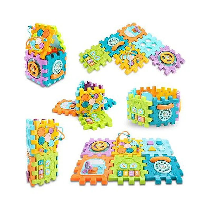 6 Slide Intelligence Learning Musical Shape Sorter Activity Cube (1-2 Years)