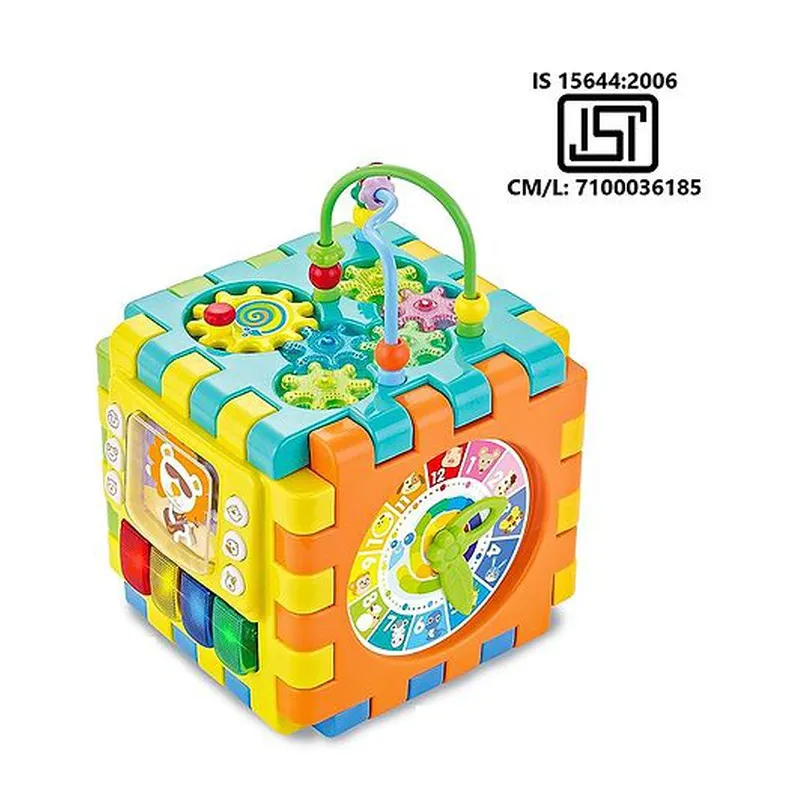 6 Slide Intelligence Learning Musical Shape Sorter Activity Cube (1-2 Years)