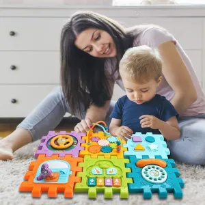 6 Slide Intelligence Learning Musical Shape Sorter Activity Cube (2-5 Years)