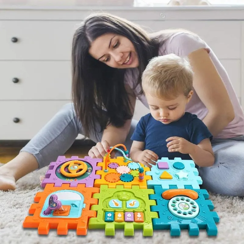 6 Slide Intelligence Learning Musical Shape Sorter Activity Cube (2-5 Years)