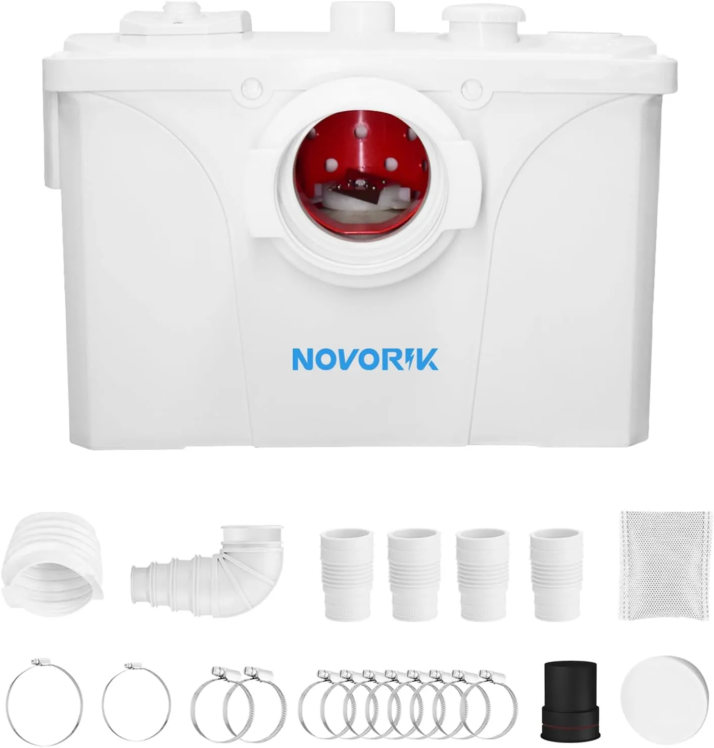 700W Macerator Pump, Macerating Toilet System Pump, Sink Pump for Basement Upflush System Kitchen, Sink, Shower, Bathtub, Laundry Waste Water Disposal (700W)