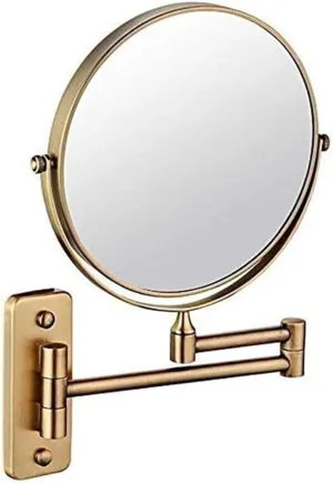 8-Inch 3X Magnifying Wall Mounted Makeup Mirror, Swivel & Foldable, Easy Installation