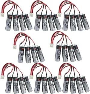 «8 Pack» 2000mAh ER6V/3.6V PLC Lithium Battery Replacement for Yaskawa HW0470360-A Motoman Robot YASKAWA HW0470360