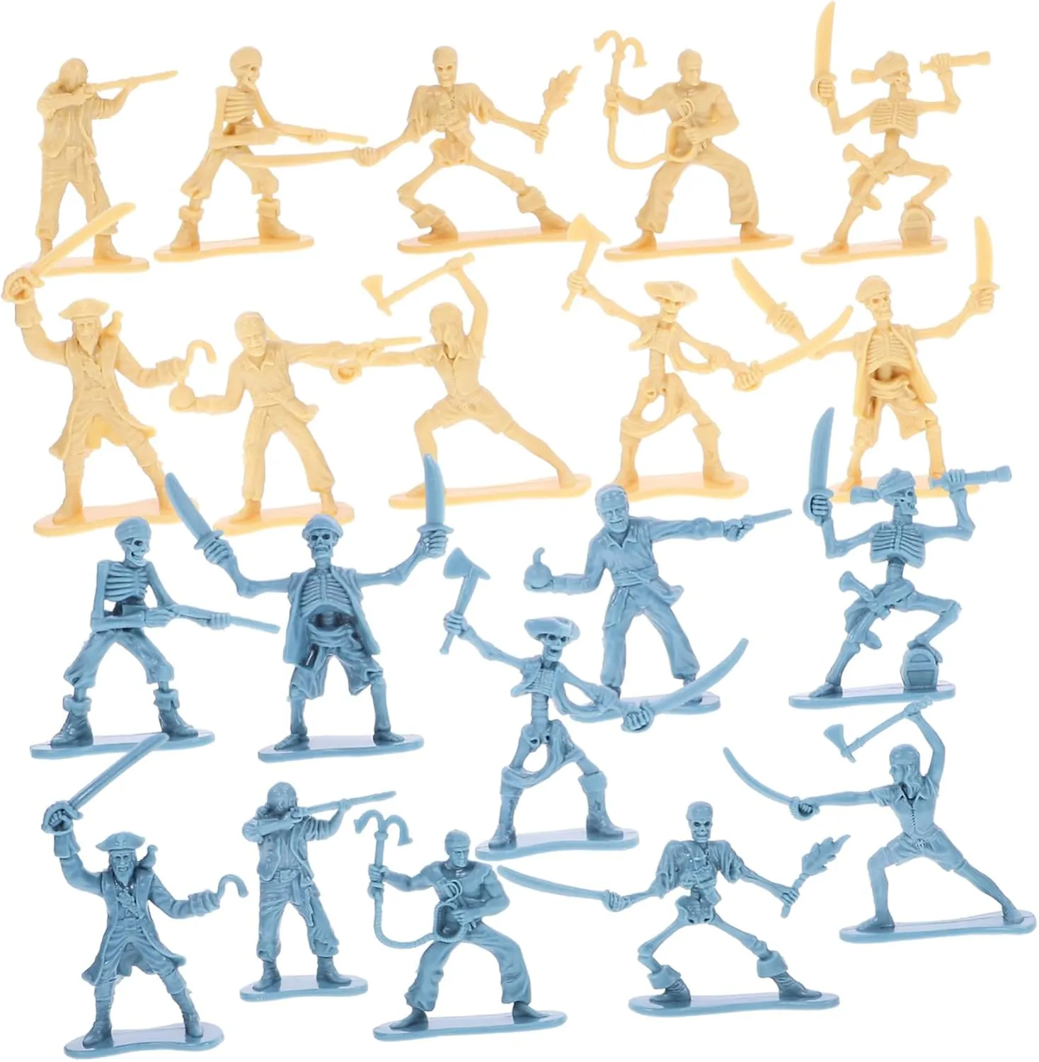 80pcs Pirate Soldier Models Toys Set for Pirate Cosplay Army Toy Sets Small Soldier Models