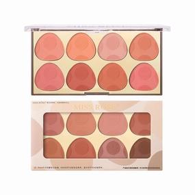 8 Colors Blush Palette: with Highlighter Makeup and Contour Palette - Perfect for Achieving a Natural Glow and Defined (Y, Blush)