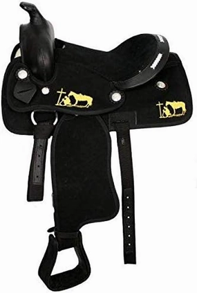 8" inches Seat Children Pony Kids Western Synthetic Miniature Equestrian Trail Barrel Racing Cordura Lightweight Tack Comfort Horse Riding Saddles Classic Quality Handmade Size 8" inches Seat, SVJ24