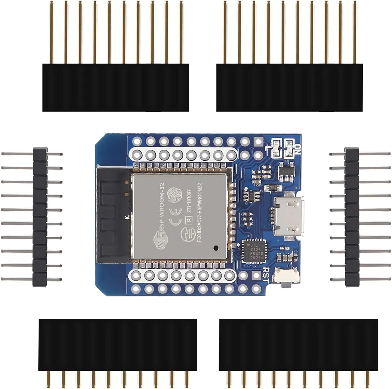 8Pcs ESP32 D1 Mini NodeMCU Board, 8Pcs MH-ET Live Mini Kit for ESP32 ESP8266 WiFi Module Bluetooth Internet of Development Board Based ESP8266 Fully Functional with Pins for WeMos D1 DIY Kit