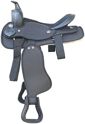 8" inches Seat Children Pony Kids Western Synthetic Miniature Equestrian Trail Barrel Racing Cordura Lightweight Tack Comfort Horse Riding Saddles Classic Quality Handmade Size 8" inches Seat, SVJ04