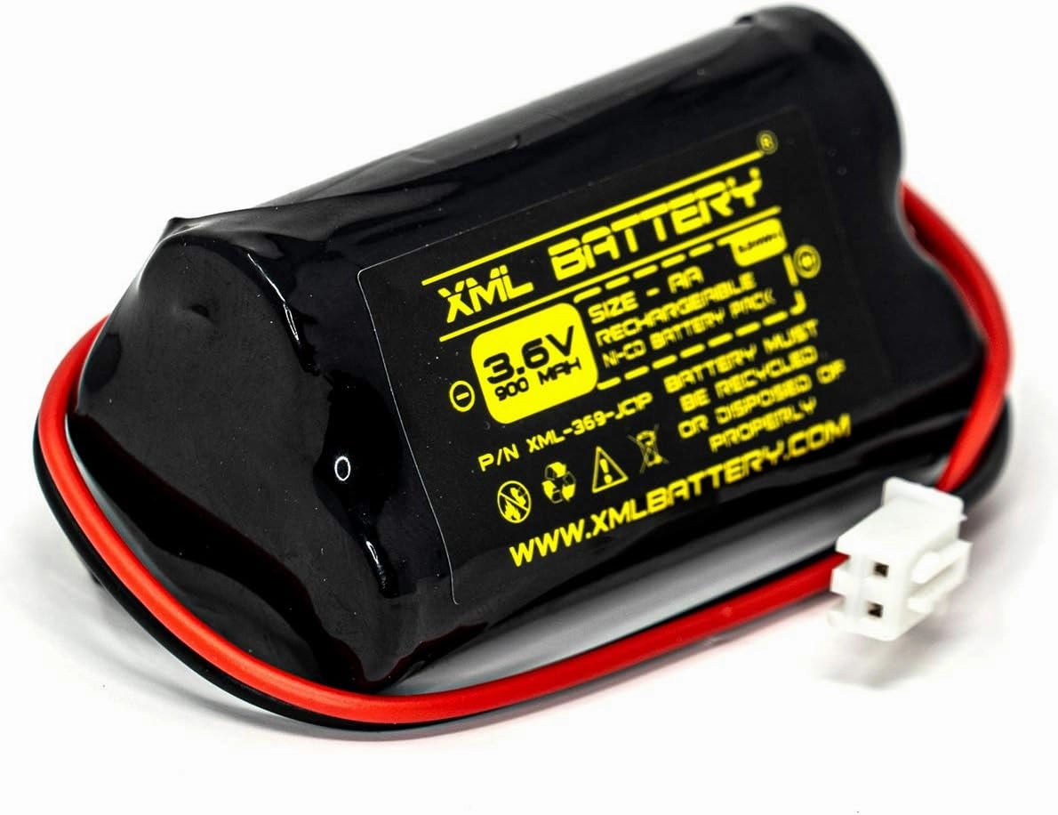 (10 Pack) Lowes 253799 BBAT0063A TOPA 6200RP Unitech AA900MAH 3.6V Exitronix 10010037 6200-RP 3.6v 900mAh Ni-CD Battery Pack Replacement for Exit Sign Emergency Light