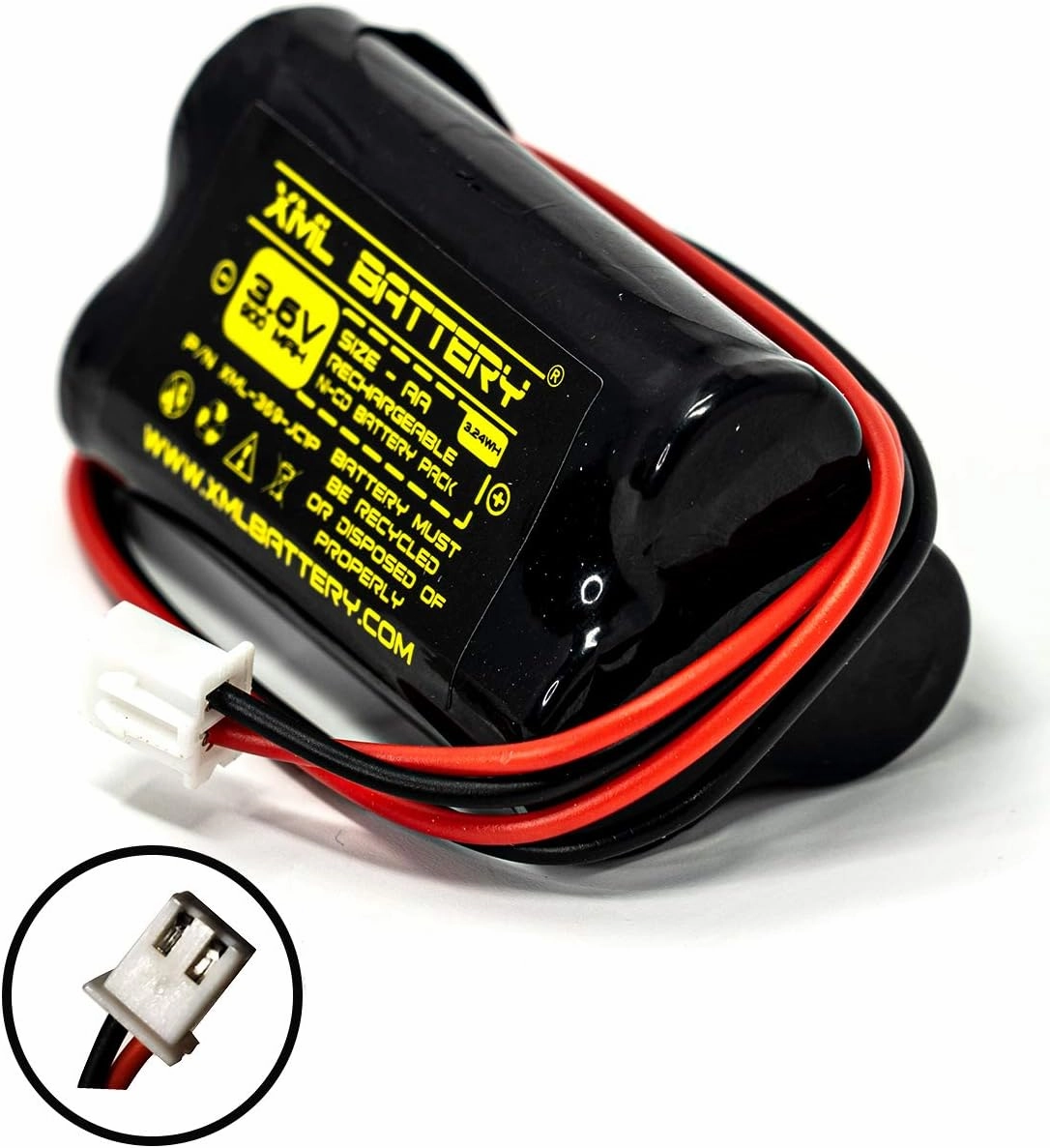 (10 Pack) Lowes 253799 BBAT0063A TOPA 6200RP Unitech AA900MAH 3.6V Exitronix 10010037 6200-RP 3.6v 900mAh Ni-CD Battery Pack Replacement for Exit Sign Emergency Light