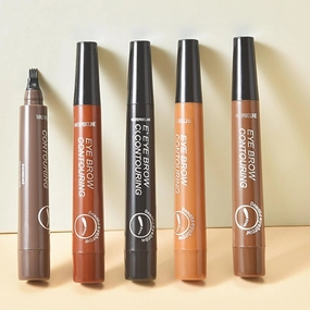 【WATERBELINE】Eye Brow Contouring Pencils, Set of 4, Assorted Shades
