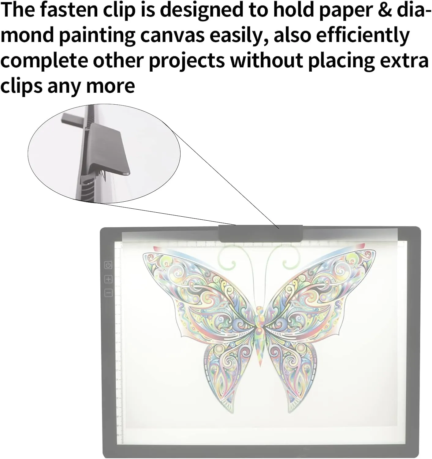 A4 Wireless LED Light Pad with Carry Bag, Innovative Stand and Top Clip, TOHETO Rechargeable Light Box Stepless Dimmable and 6 Levels Brightness Cordless Light Board for Tracing Weeding Vinyl (Grey)