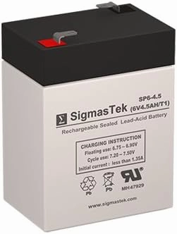 Abbott Laboratories 1050 Controller 6V 5AH Replacement Battery - 6 Volt 4.5 AH F1 Terminal by SigmasTek