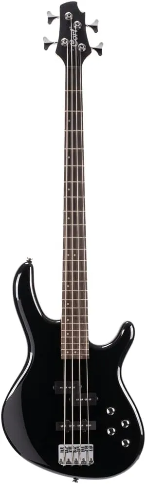 Action Bass-Plus-BK Black Poplr Bd 2Bnd Act Eq P&J P/up