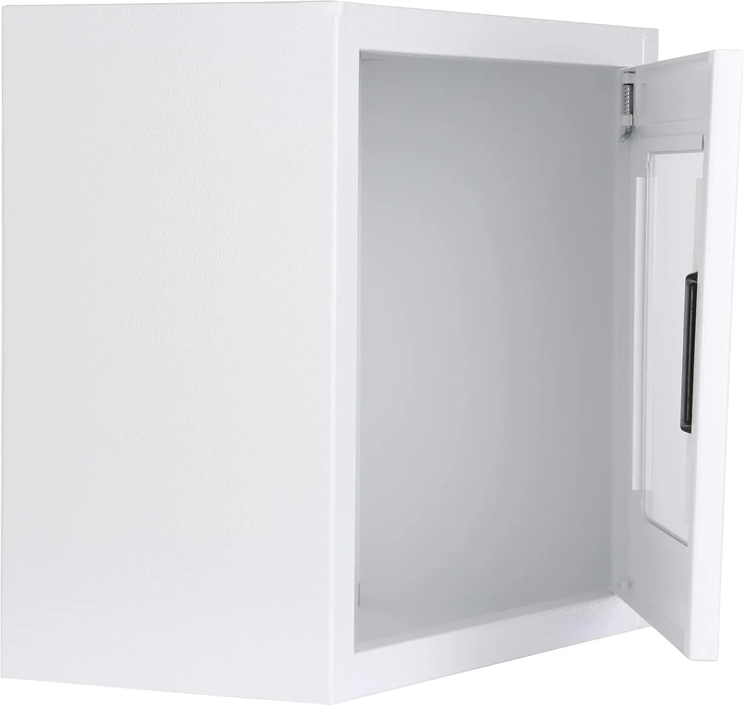 AED Cabinet | Defibrillator Wall Mounted Storage Cabinet White | Alarmed | Large Fits Zoll/Cardiac Science/All Brands