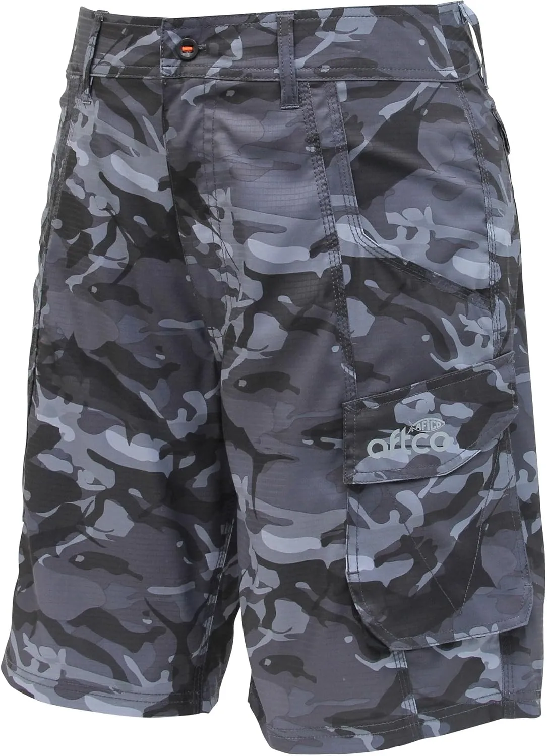 AFTCO Tactical Fishing Shorts Black Camo