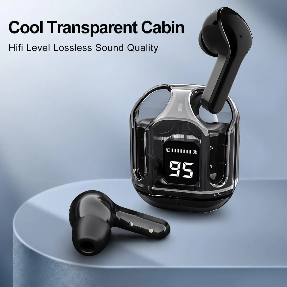 Air 31 Airpods With Crystal Transparent Case