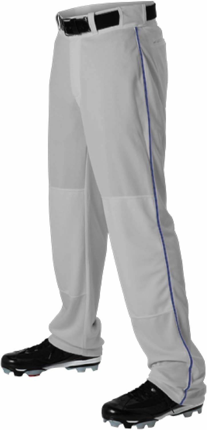 Alleson Athletic Men's Baseball Pant with Braid – Durable, Comfortable Fit, Moisture-Wicking, and Classic Design