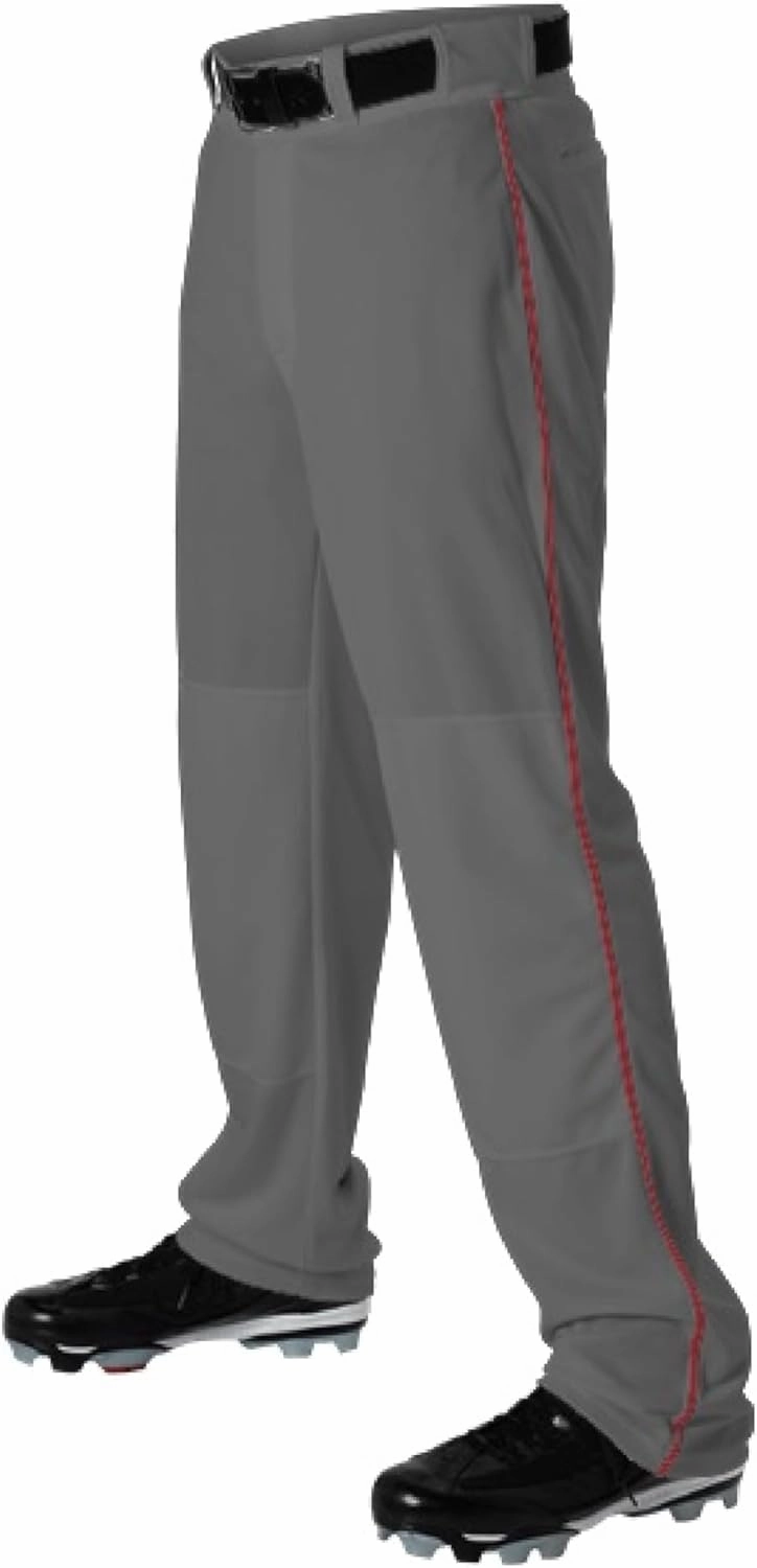 Alleson Athletic Men's Baseball Pant with Braid – Durable, Comfortable Fit, Moisture-Wicking, and Classic Design