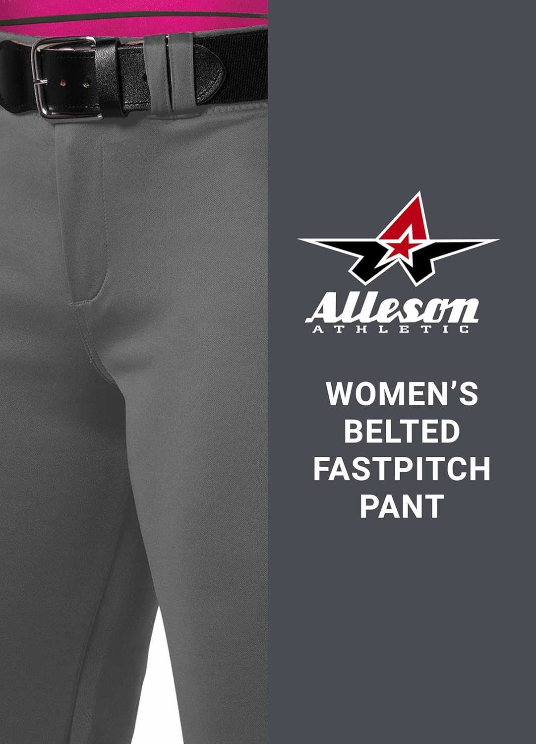 Alleson Athletic Women's Fastpitch/Softball Belted Speed Pant – Moisture-Wicking, Durable Fabric, and Pro-Style Fit