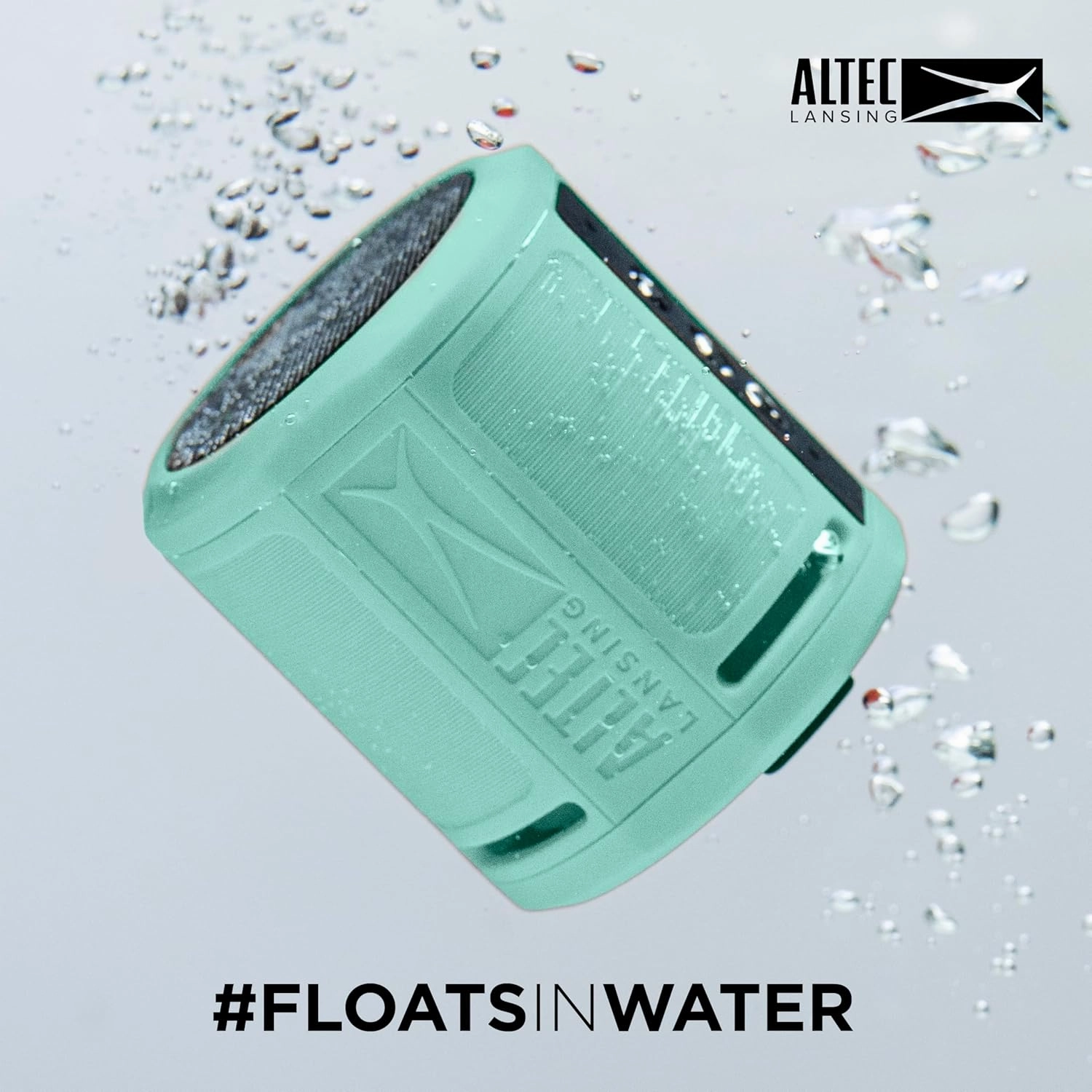 Altec Lansing HydraOrbit - Waterproof Bluetooth Speaker, Lightweight & Portable Speaker for Travel & Outdoor Use, Mint