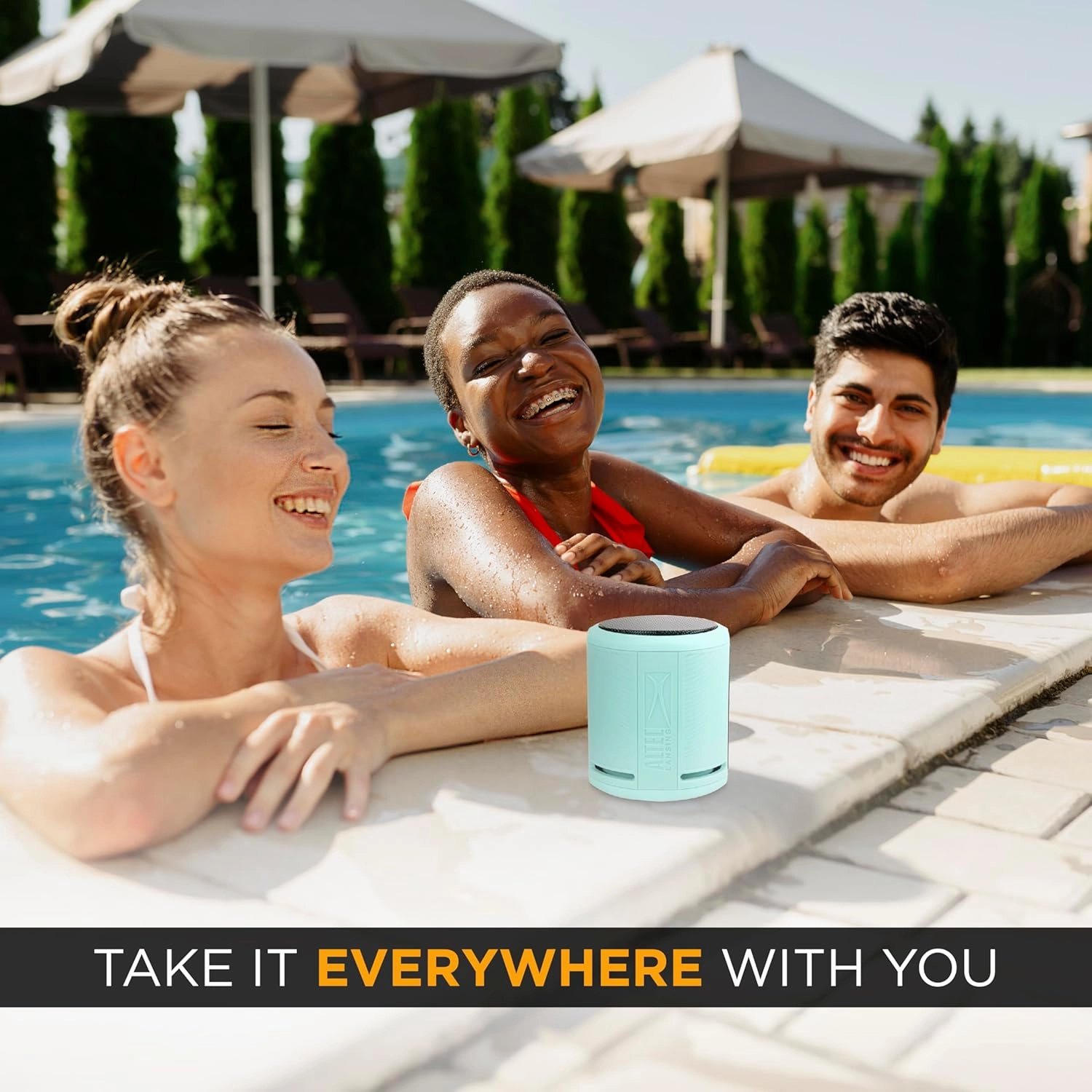 Altec Lansing HydraOrbit - Waterproof Bluetooth Speaker, Lightweight & Portable Speaker for Travel & Outdoor Use, Mint