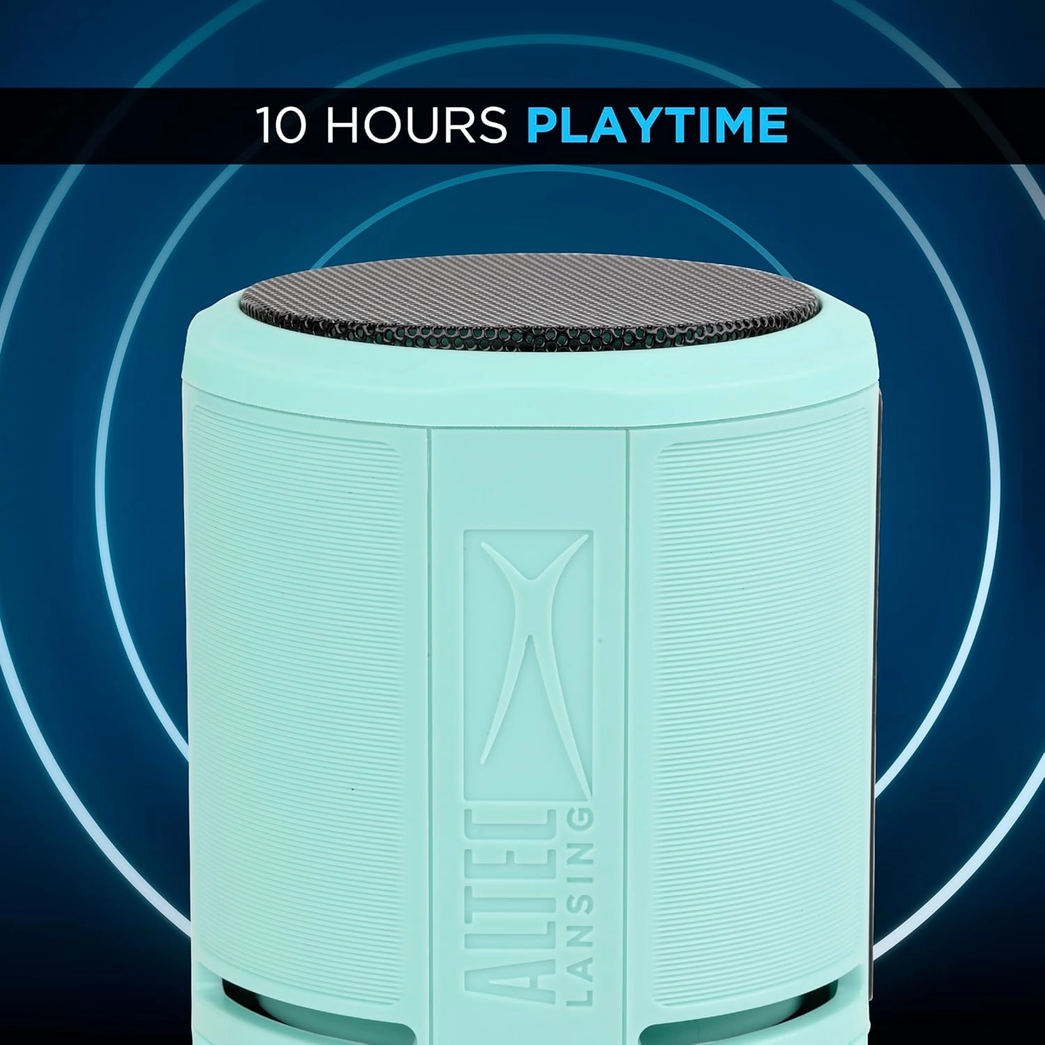 Altec Lansing HydraOrbit - Waterproof Bluetooth Speaker, Lightweight & Portable Speaker for Travel & Outdoor Use, Mint