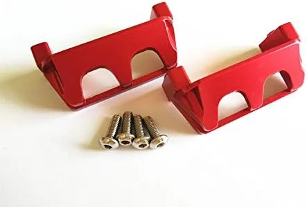 Aluminum Servo Guards Protector - 1PR Red for Traxxas 1/16 Mini E-Revo Mini Rally 7037