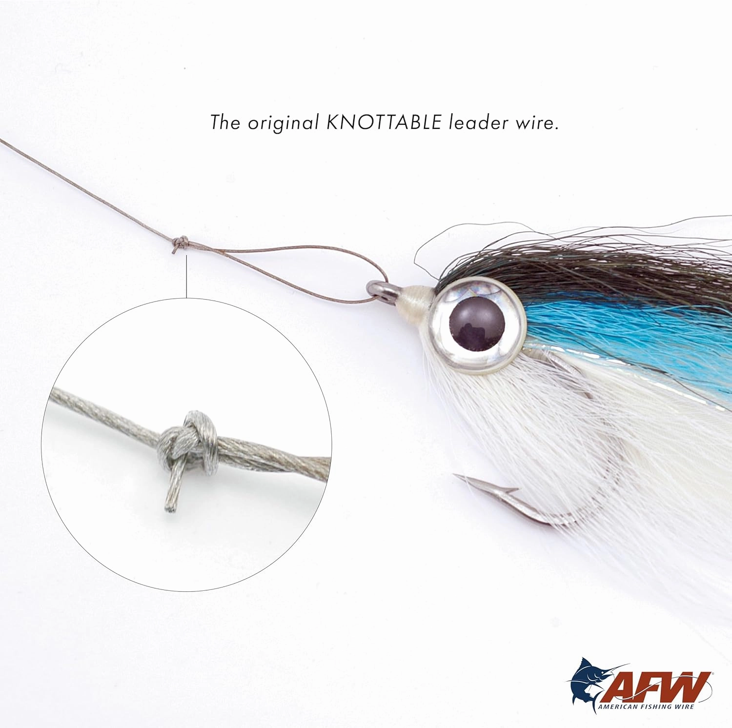 American Fishing Wire Surflon Micro Supreme Nylon Coated 7x7 Stainless Steel Leader Wire - Knottable Wire Leaders for Fishing Saltwater, Fly Fishing, 13lb Test - 90lb Test, Bright, Black & Camo Colors