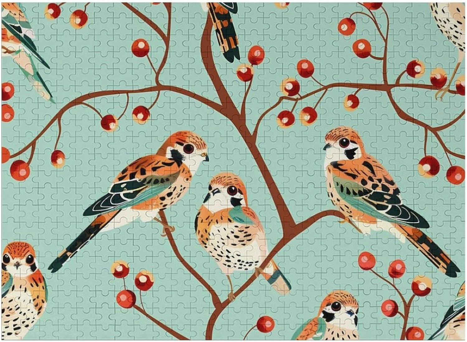 American Kestrel Pattern Jigsaw Puzzles Funny Family Puzzles Challenging Game Toys Home Decoration Puzzle 500 PCS