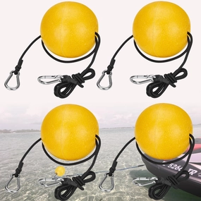 Anchor Buoy Float,2 or 4pcs Pool Float Anchor Marker Buoy,High Visibility Buoy Float with 51" Bungee Cord & Clip for Pools, Water Ski Ropes, Anchor Lines