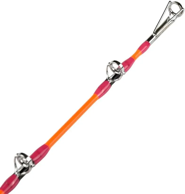 ANCIENT MARINER Catfish Fishing Rods, 7'6" One-Piece Glow with Black Light Ancient Mariner Albatross Catfishing Casting Rod, Medium Heavy
