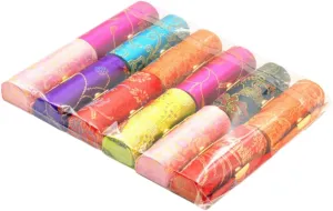 Angoily Retro Style Lipstick Cases Set Mirror 12 Pcs Silk Lipstick Storage Box for Women Compact Lightweight for Traveling