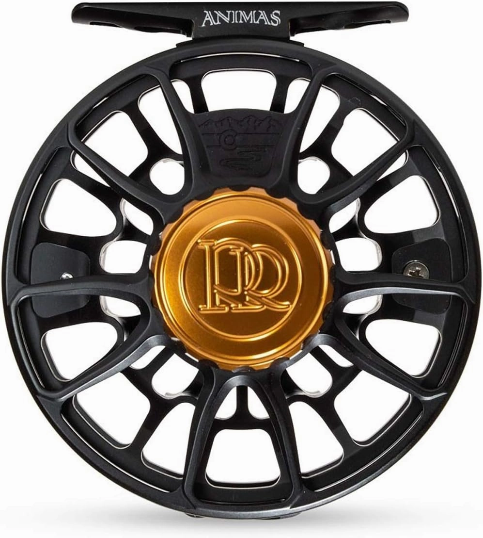 Animas Fly Fishing Reel | Durable Lightweight High-Performance Ultra-Large Arbor Reel for Fly Fishing in Freshwater & Saltwater, 4-5wt, Matte Black