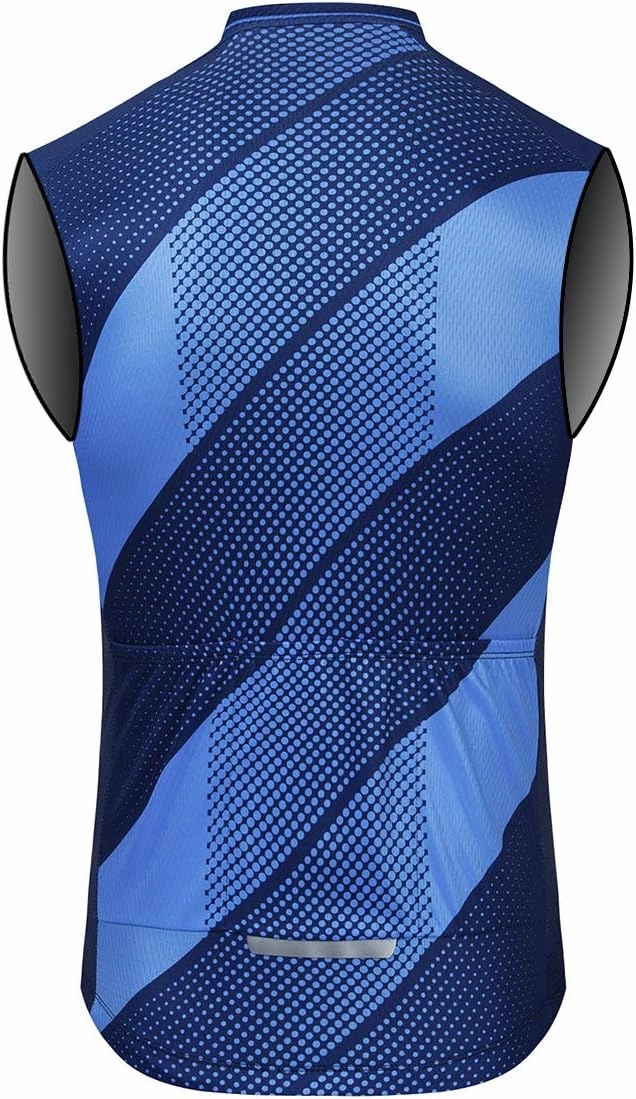 Aogda Cycling Vest for Men Bike Jerseys Team Biking Sleeveless Tops Clothing